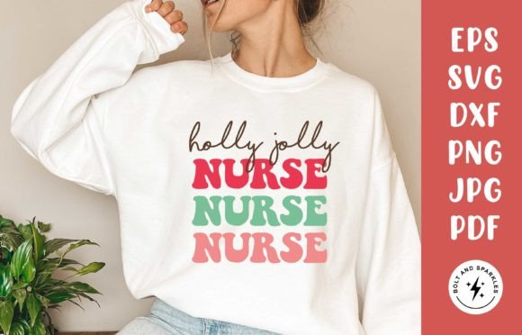 Holly Jolly Nurse, SVG