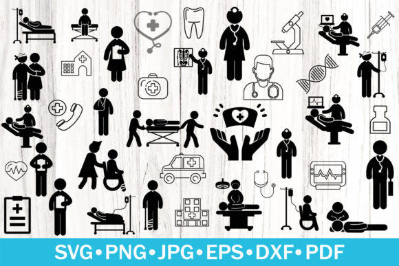 Nurse Silhouettes Bundle Nurse SVG: A Designer’s Review