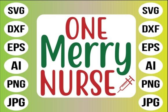 One Merry Nurse SVG Design-01