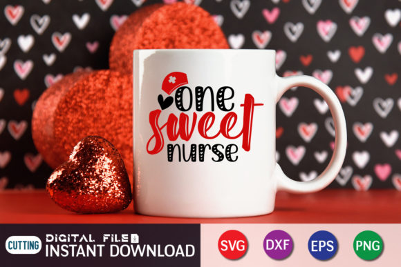 One Sweet Nurse SVG, Valentine Nurse SVG Design Review