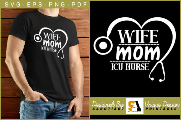 Reviewing the ICU Nurse SVG T-Shirt Design for Wife